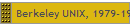 Berkeley UNIX, 1979-1984